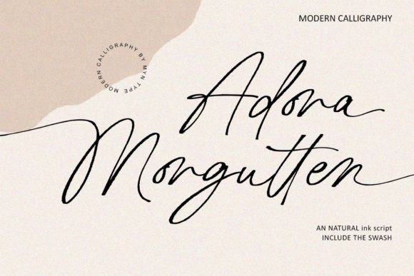 Adora Morgutten: A Script Handwritten Font That Elevates Your Brand