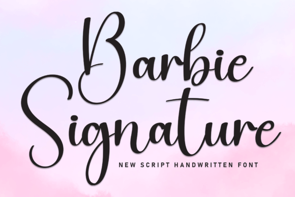 Barbie Signature Font: Sweet & Friendly Script Handwritten Fonts