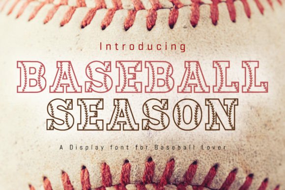 Baseball Season Font for Small Business Branding