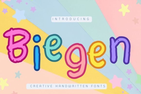 Biegen: A Minimal Friendly Handwritten Display Font for Brand Design