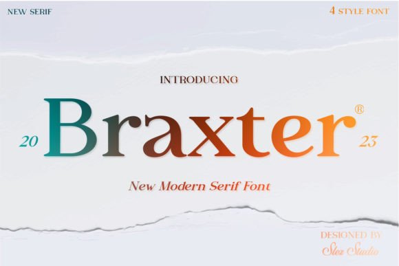 Braxter: A Retro Serif Font for Timeless Brand Identity