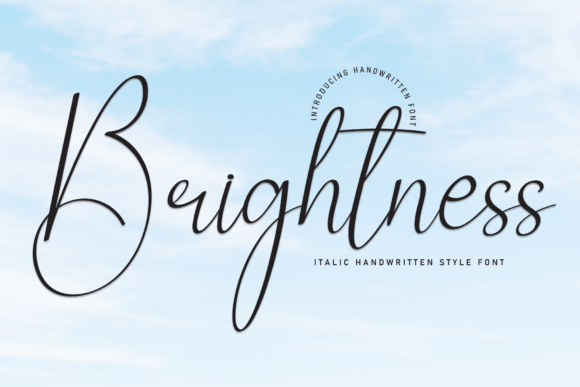 Brightness: A Sweet Handwritten Display Font for Digital Brands