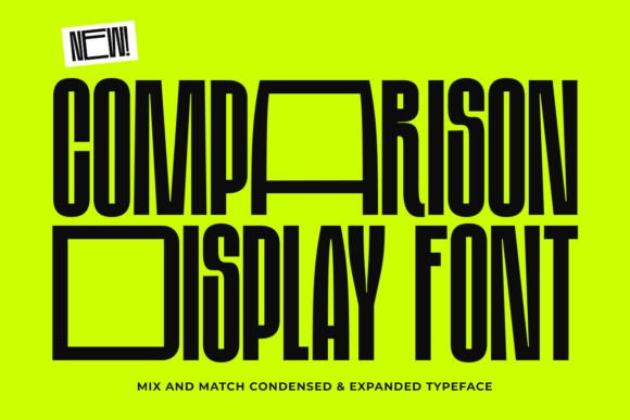 Comparison Display Font for Bold Branding
