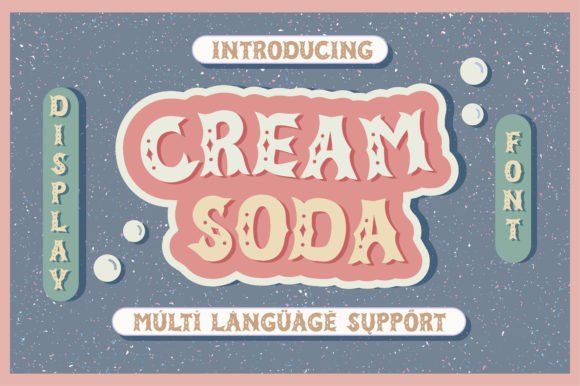 Cream Soda: A Vintage Display Font for Editorial Design