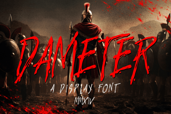Dameter: A Chilling Display Font for Horror-Themed Brands