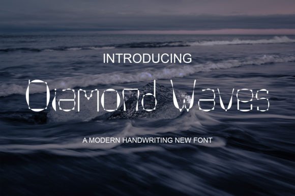Diamond Waves: A Delicate Script Handwritten Font for Editorial Elegance