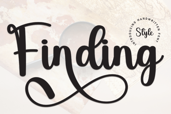 Finding: A Sweet & Friendly Handwritten Display Font for Brands