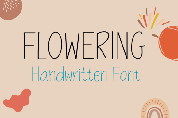 Frowering Font: A Sweet Script Handwritten Typeface for Friendly Campaigns