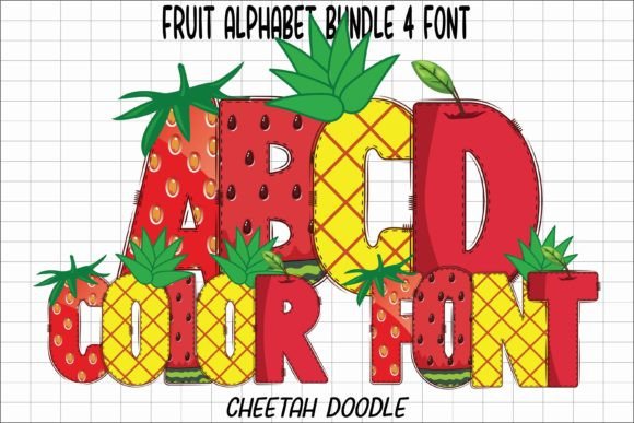 Fruit Alphabet: A Playful Color Font for Brand Campaigns