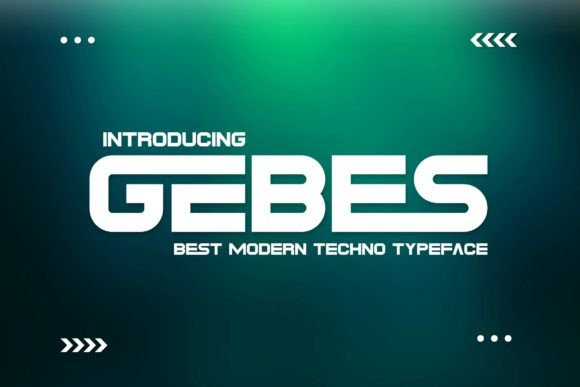 Gebes: A Bold Modern Sans Serif Font for Digital Design