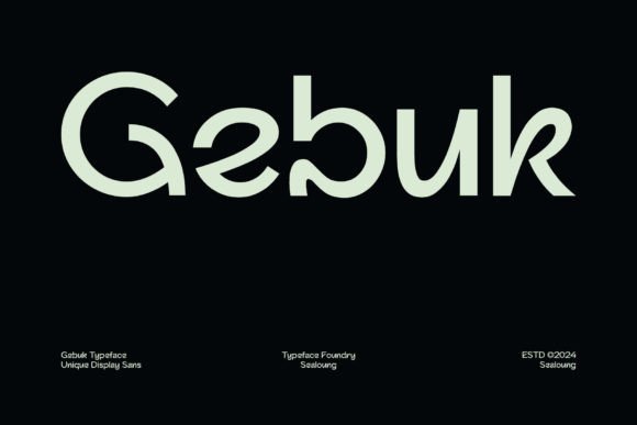 Gebuk: A Bold Display Sans Serif Font for High-Impact Campaigns