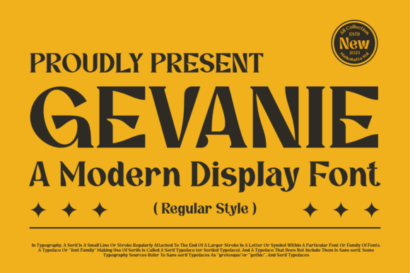 Gevanie: A Modern Serif Font