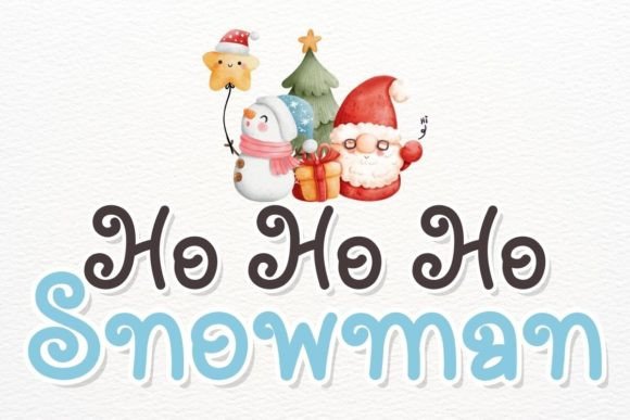 Ho Ho Ho Snowman Font