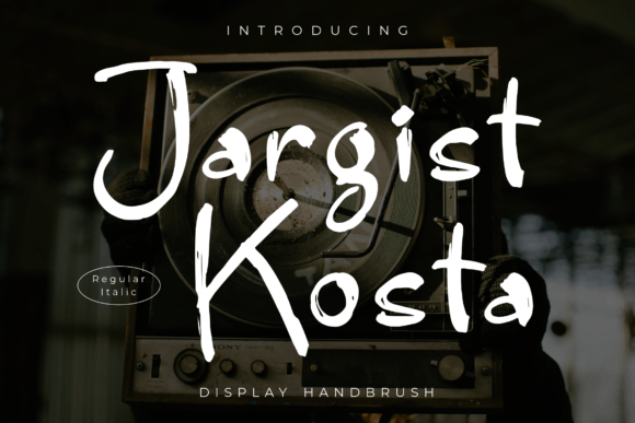 Jargist Kosta: A Display Handbrush Typeface for Warm, Human-Centered Design