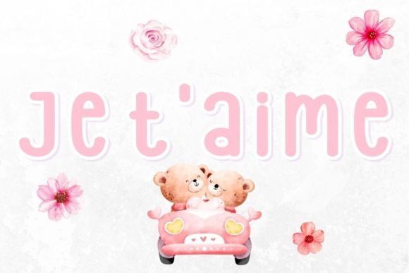 Je T Aime Font for Business Branding