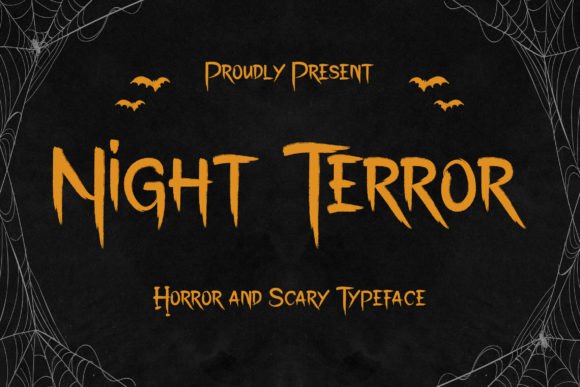 Night Terror Font: Horror Typeface for Editorial Design