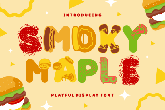 Smoky Maple Font: Playful Display Typeface for Culinary & Lifestyle Brands