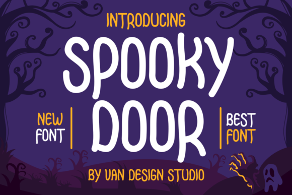 Spooky Door Font for Creative Design