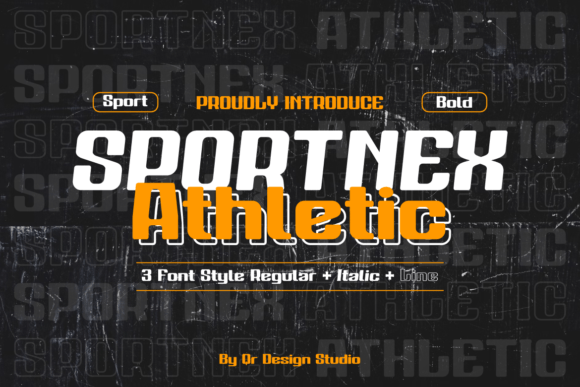 Sportnex Athletic: A Bold All-Caps Sans Serif Font for Modern Branding