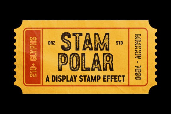 Stampolar: A Display Font with Vintage Stamp Charm