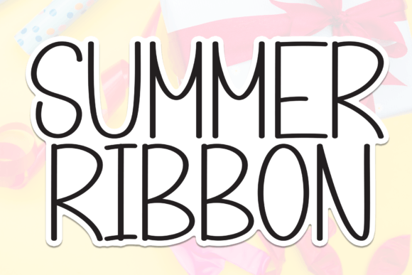 Summer Ribbon Font for Friendly, Handwritten Brand Identity