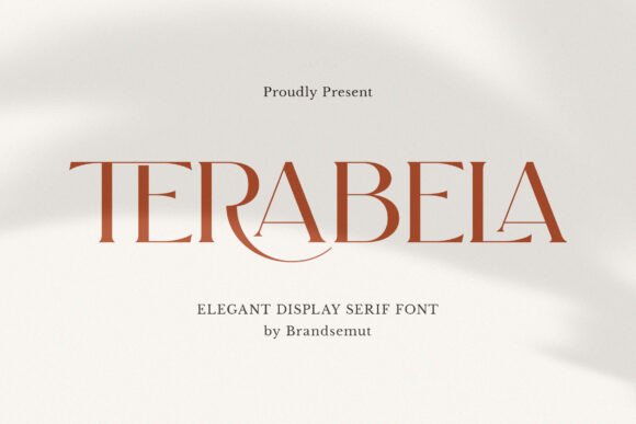 Terabela Serif Font for Elegant Display Design