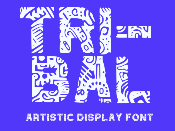 Tribal Doodle Font for Bold Branding