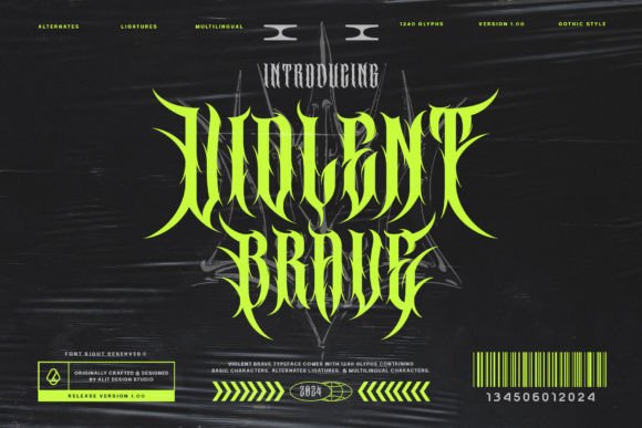 Violent Brave: The Brutalist Blackletter That Commands Attention
