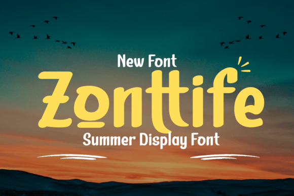 Zonttife Font for Summer-Ready Branding